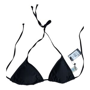 Chic Black Triangle Bikini Top